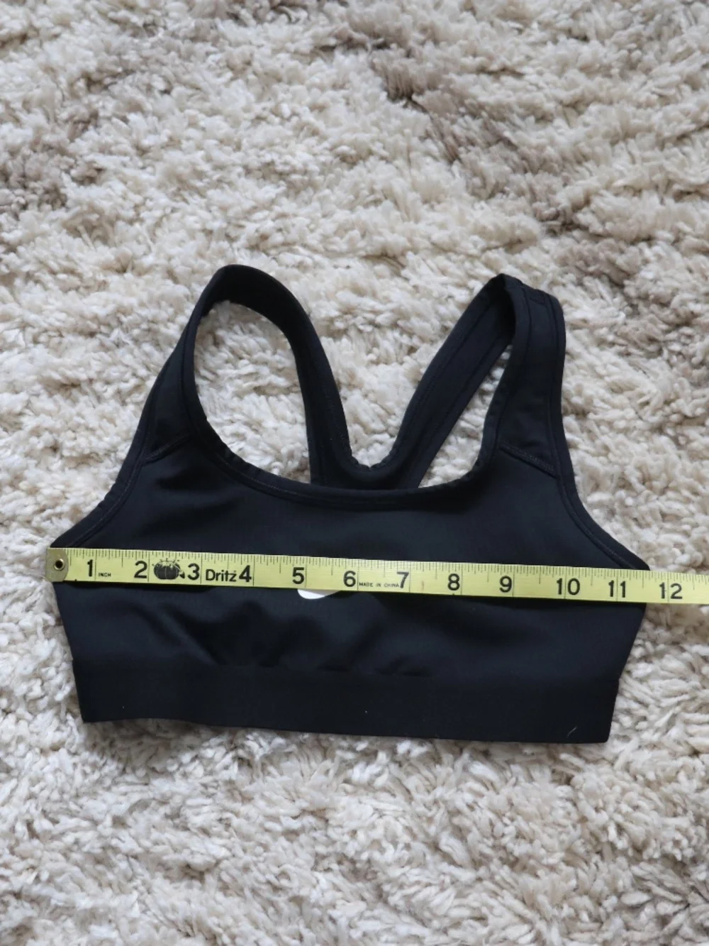 Nike Big Kids' (Girls') Sports Bra Racer Back Color Black Size Small - Picture 4 of 6